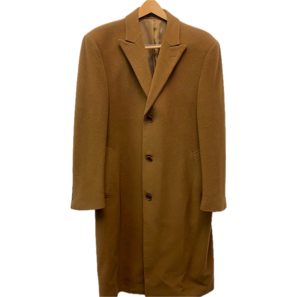 Calvin Klein Wool Cashmere Blend “Stewart” Single Breasted Men’s Long Overcoat